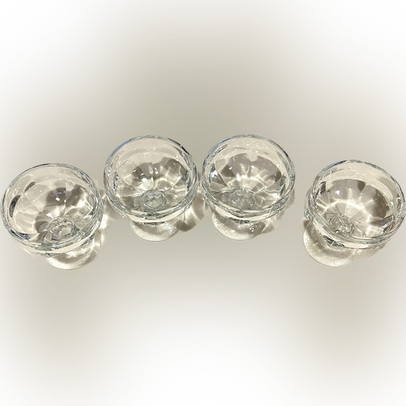 VTG RARE SMUCKER’S ICE CREAM GIFT SET 4 Glass dishes bowls & dipper spoon scoop - Picture 4 of 10